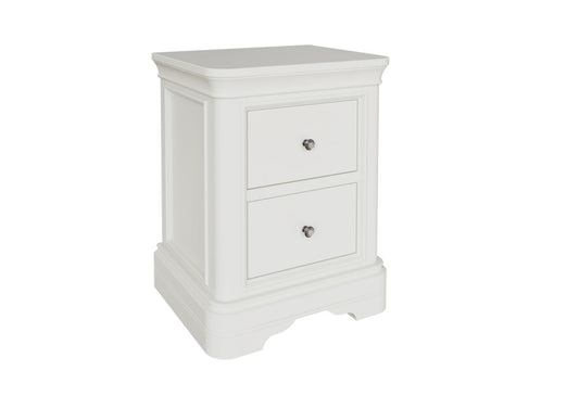 Mabel Bedside Table in Bone by Vida Living