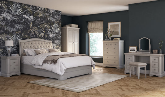 Mabel Taupe 5 Drawer Tall Chest by Vida Living