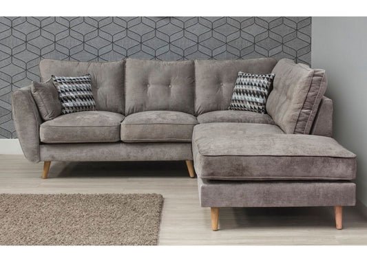 Marlo Grey LHF Corner Sofa by SofaHouse