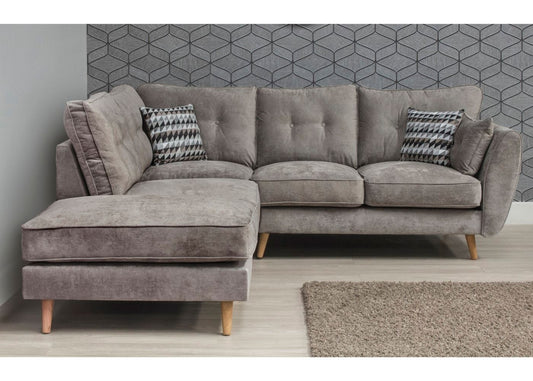 Marlo Grey RHF Corner Sofa by SofaHouse