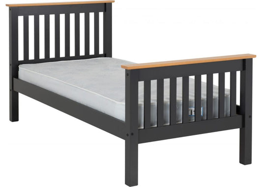 Monaco Grey/Oak High End Bedframe Range by Wholesale Beds