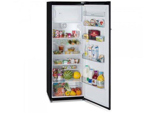 Montpellier MAB341K Retro Fridge with Ice Box - Black