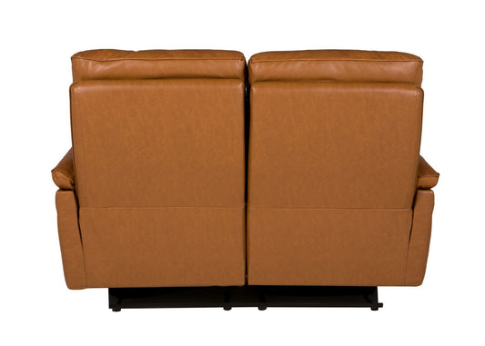 Nerano Electric Reclining Sofa Range in Tan by Vida Living Back