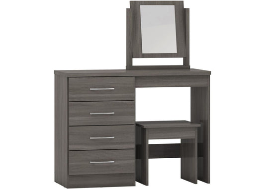 Nevada Black Wood Grain Dressing Table by Wholesale Beds & Furniture