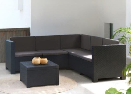 Oasis Corner Sofa Grafito Set by Suntime