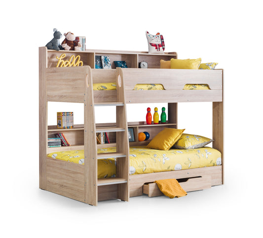 Orion Sonoma Oak Bunk Bed by Julian Bowen