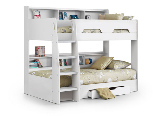 Orion White Bunk Bed by Julian Bowen