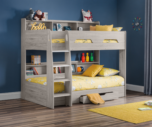 Orion Grey Oak Bunk Bed by Julian Bowen Room Image