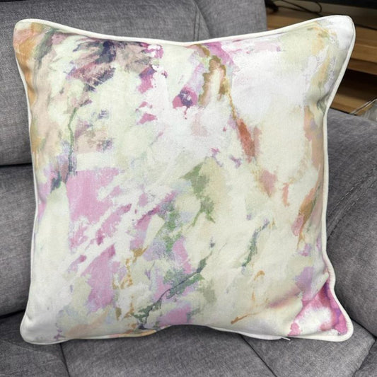 Pink Abstract Cushion Sofa