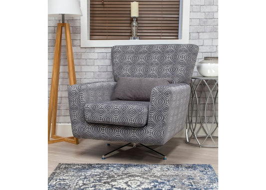 Poppy Grey Swivel Chair by Sofahouse Room