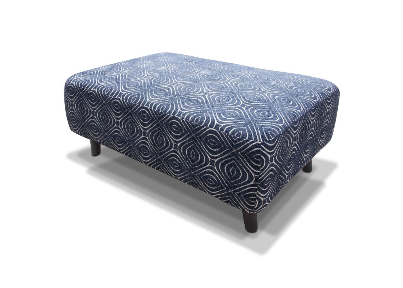 Poppy Footstool and 4 Cushions Set in Navy by Sofahouse