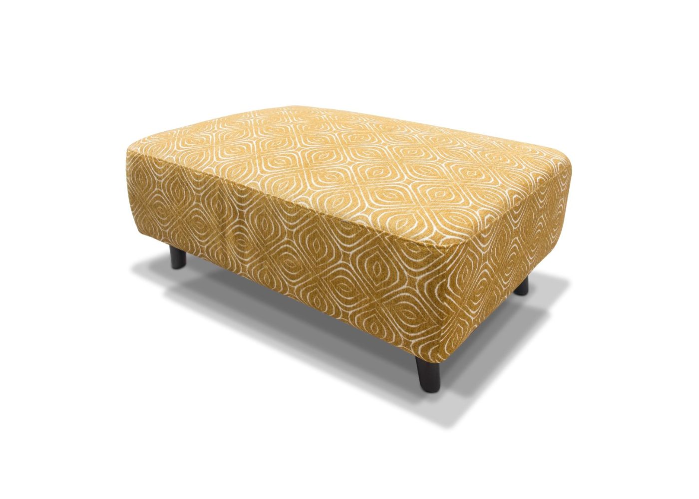 Poppy Footstool and 4 Cushions Set in Ochre by Sofahouse