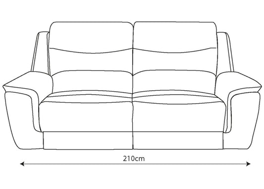 Prato 3 Seater Dimensions