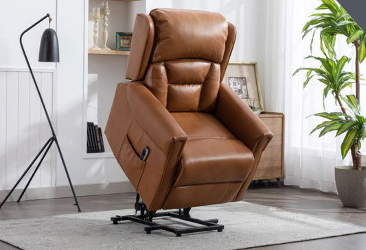 Sandringham Lift & Tilt Recliner in Camel