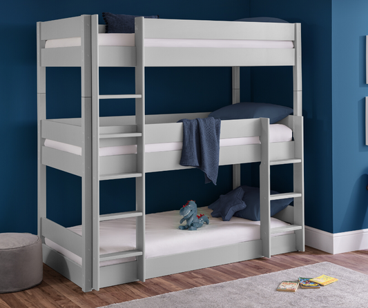 Trio Triple Grey Bunk by Julian Bowen Room Image