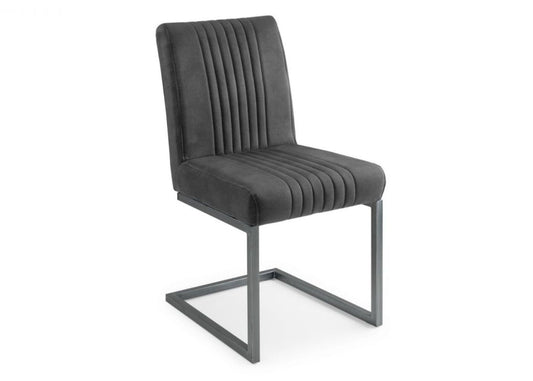 Brooklyn Charcoal Grey Dining Chair by Julian Bowen