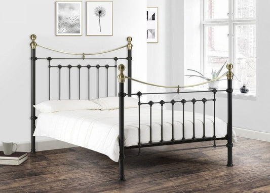 Victoria Satin Black Bedframe Range by Julian Bowen