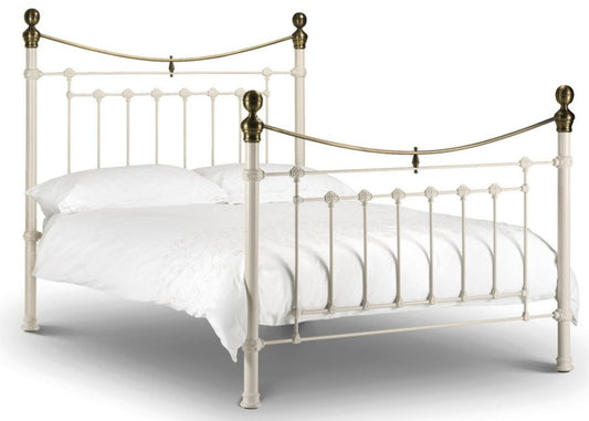 Victoria Stone White Bedframe Range by Julian Bowen