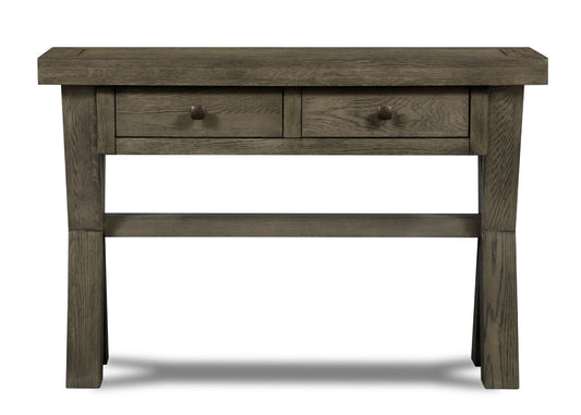 X Range Dark Oak Console Table by Honey B Front