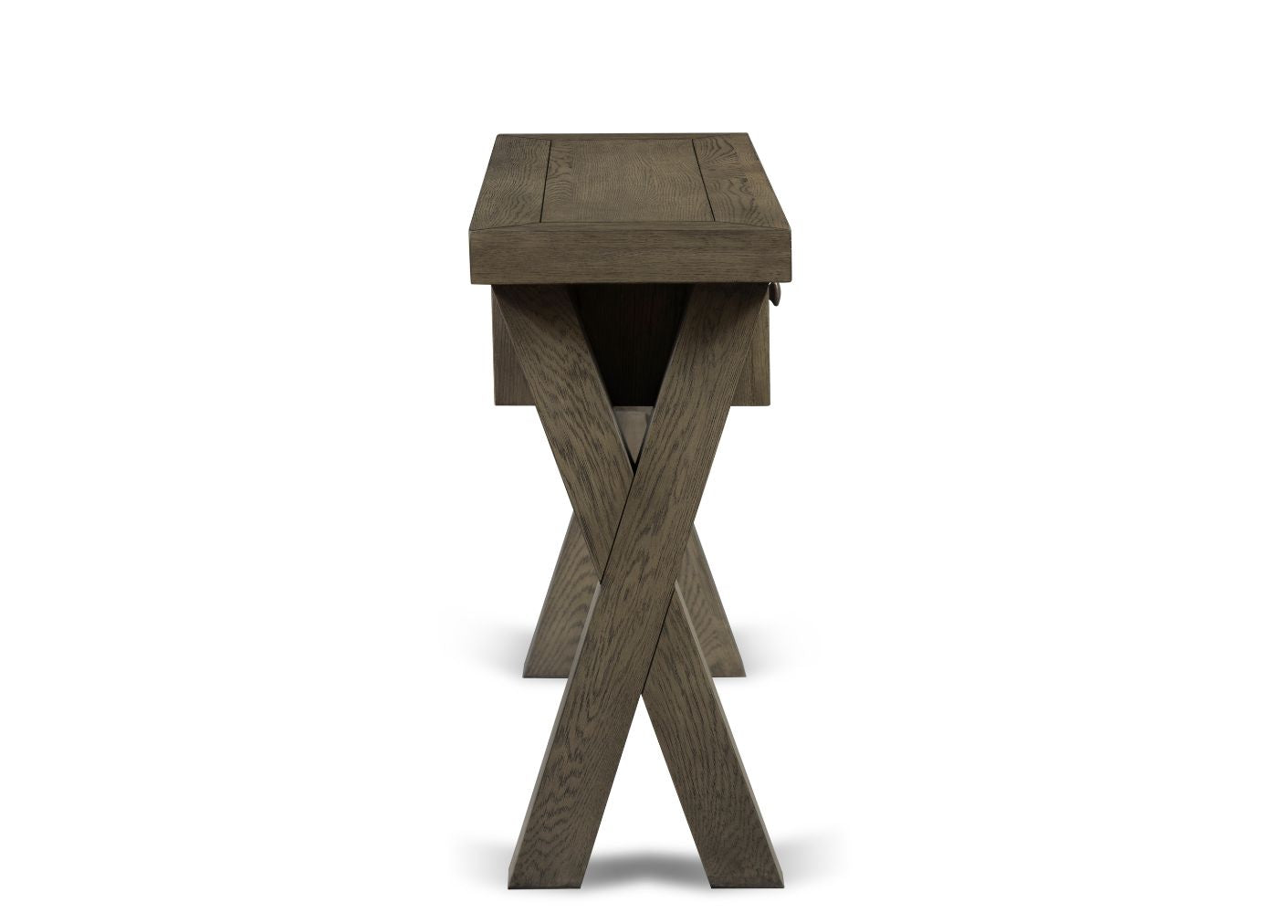 X Range Dark Oak Console Table by Honey B Side