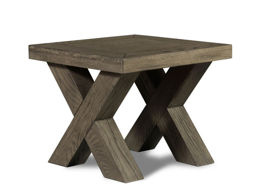 X Range Dark Oak Lamp Table by Honey B